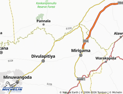 Mappa MICHELIN Kelegedara - ViaMichelin
