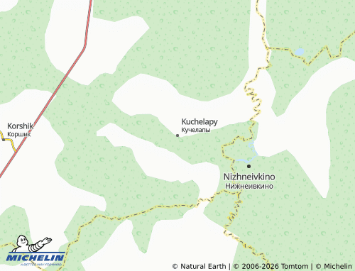 MICHELIN-Landkarte Kuchelapy - ViaMichelin
