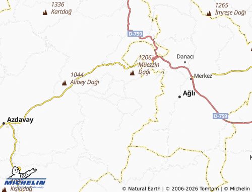 Mappa MICHELIN Tomrukköy - ViaMichelin