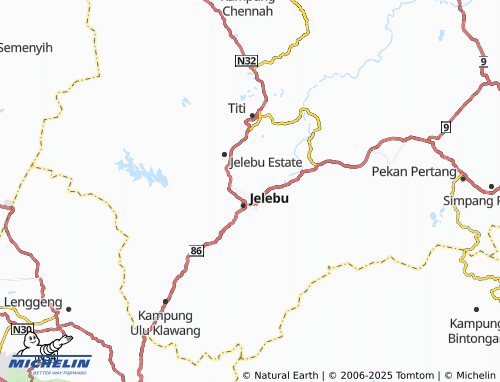 MICHELIN Rumah Rakyat Larong map - ViaMichelin