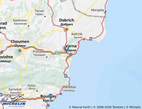 Carte MICHELIN Varna - ViaMichelin