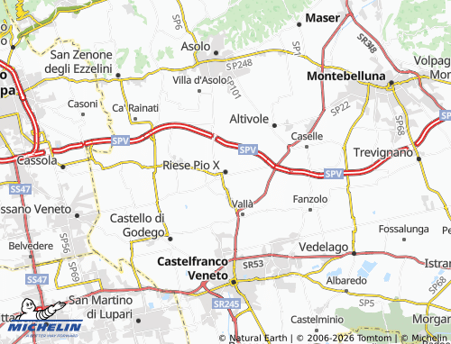 MICHELIN Riese Pio X map - ViaMichelin