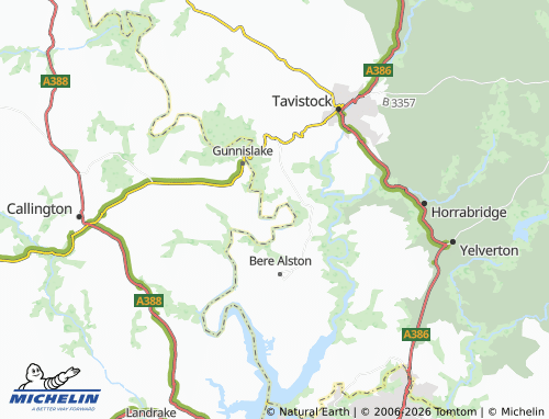 MICHELIN Morwellham map - ViaMichelin
