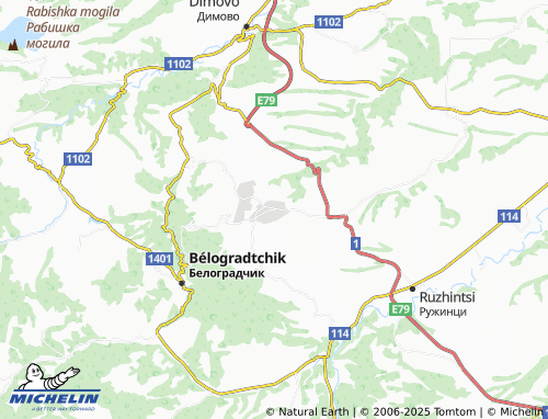 MICHELIN Gara Oreshets map - ViaMichelin