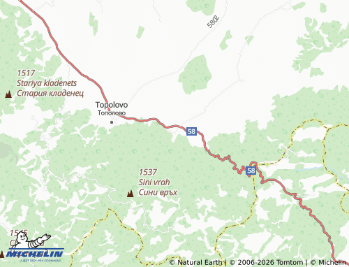 MICHELIN Novakovo map - ViaMichelin