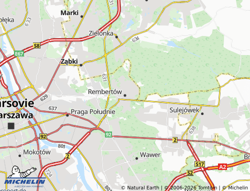 Carte MICHELIN Rembertów - ViaMichelin