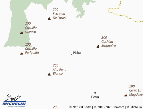 Carte MICHELIN Pisba - ViaMichelin