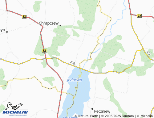 MICHELIN Skęczniew map - ViaMichelin