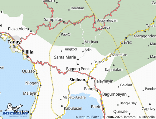 MICHELIN Santa Maria map - ViaMichelin