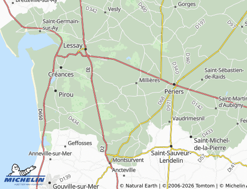 MICHELIN La Feuillie map - ViaMichelin