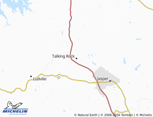 Mapa MICHELIN Talking Rock - ViaMichelin