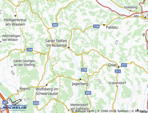 MICHELIN Reichersdorf map - ViaMichelin