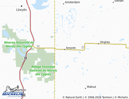 Mappa MICHELIN Amoret - ViaMichelin