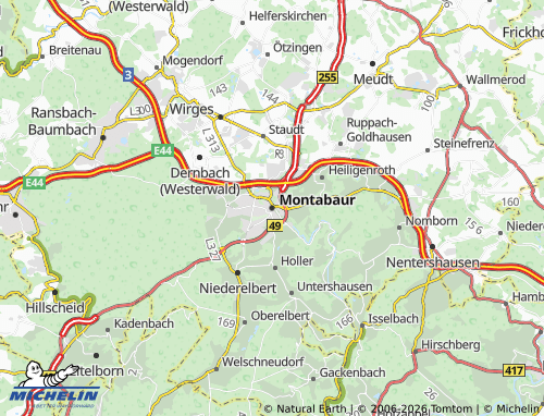 MICHELIN-Landkarte Montabaur - ViaMichelin