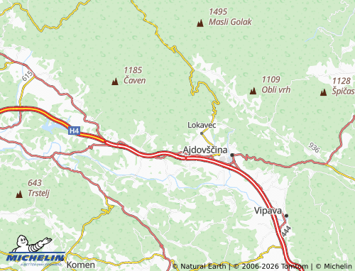Mapa MICHELIN Stomaž - ViaMichelin