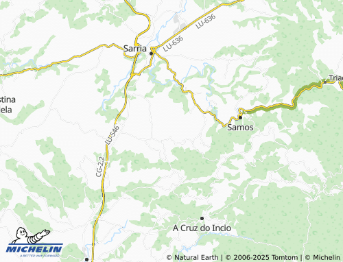 MICHELIN Lavandeira map - ViaMichelin