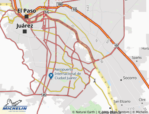 Mapa MICHELIN Satélte 1 y 2 - ViaMichelin