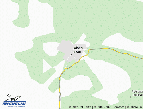MICHELIN-Landkarte Aban - ViaMichelin