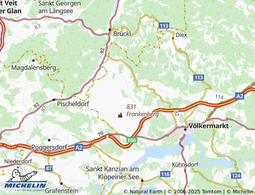 MICHELIN Sankt Georgen am Weinberg map - ViaMichelin