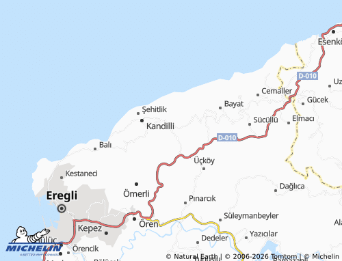 MICHELIN Gökçeler map - ViaMichelin