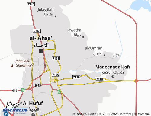 MICHELIN Al Wahah map - ViaMichelin