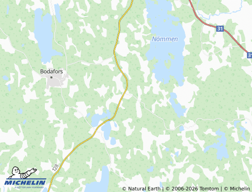 MICHELIN Sandsjöfors map - ViaMichelin