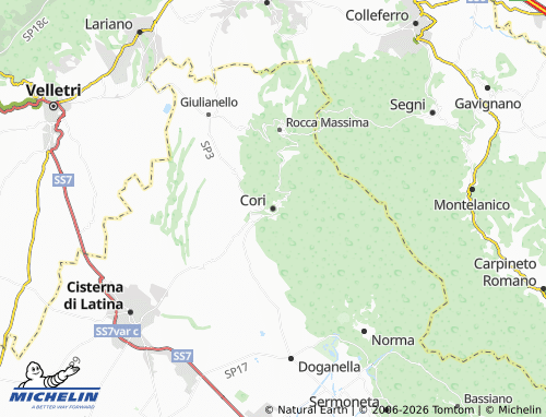 MICHELIN Cori map - ViaMichelin