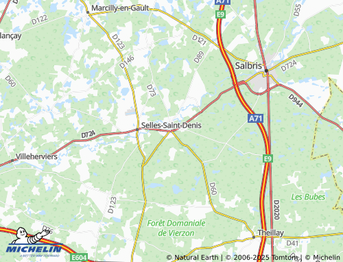 MICHELIN La Ferté-Imbault map - ViaMichelin