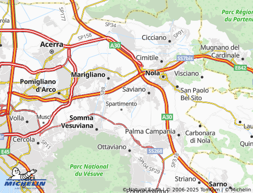 Mappa MICHELIN Capasso - ViaMichelin