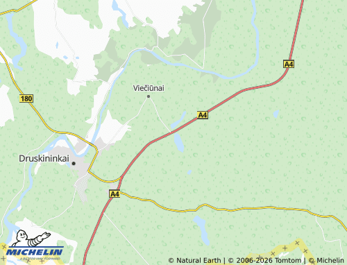 MICHELIN Grūtas map - ViaMichelin