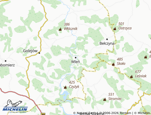 MICHELIN Wleń map - ViaMichelin