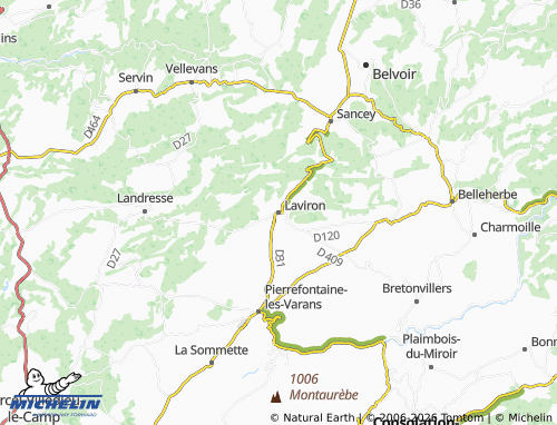 Mappa MICHELIN Laviron - ViaMichelin