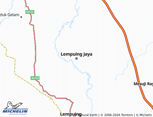 MICHELIN Lempuing Jaya map - ViaMichelin