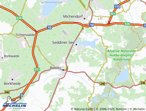 MICHELIN Schlunkendorf Siedlung map - ViaMichelin