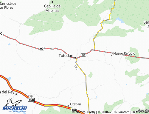 Mapa MICHELIN Guadalupana - ViaMichelin