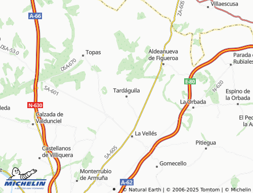 Mapa MICHELIN Tardáguila - ViaMichelin