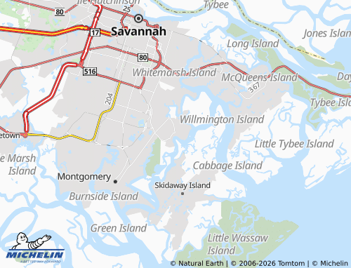 Carte MICHELIN Isle of Hope - ViaMichelin