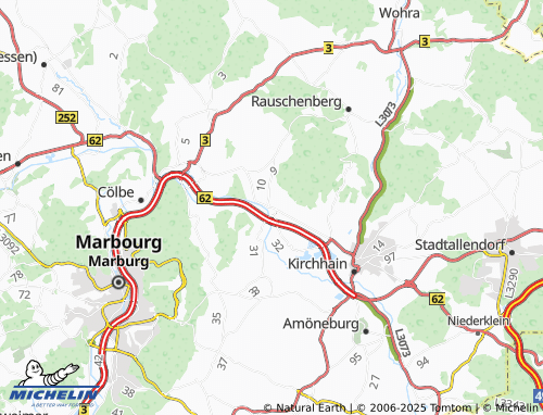 MICHELIN Anzefahr map - ViaMichelin