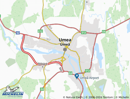 Carte MICHELIN Umea - ViaMichelin