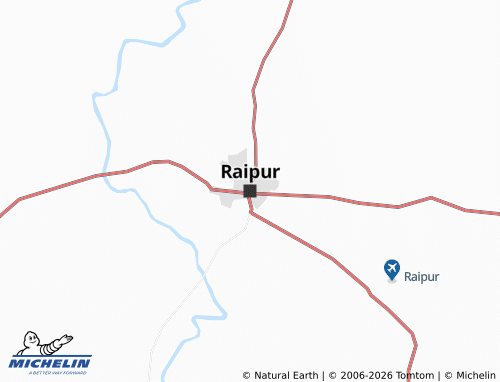 Mappa MICHELIN Raipur - ViaMichelin