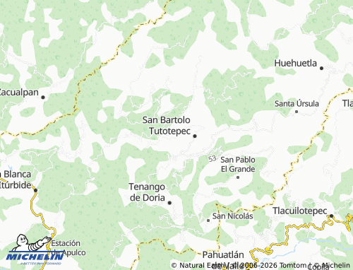 MICHELIN-Landkarte Santiago - ViaMichelin