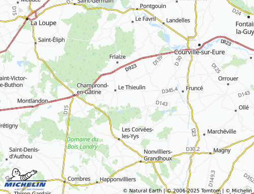 MICHELIN-Landkarte La Vallée - ViaMichelin