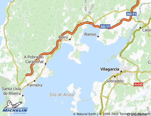 MICHELIN Fonte da Mouro map - ViaMichelin