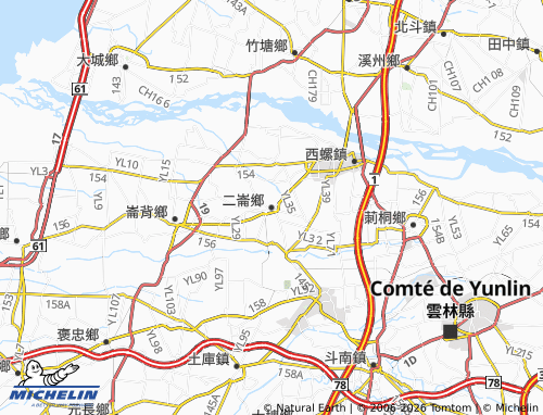MICHELIN Erlun Township map - ViaMichelin