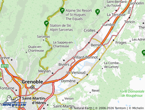 MICHELIN Saint-Ismier map - ViaMichelin
