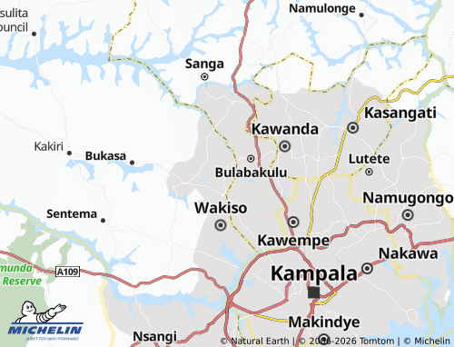 Mappa MICHELIN Wamala - ViaMichelin
