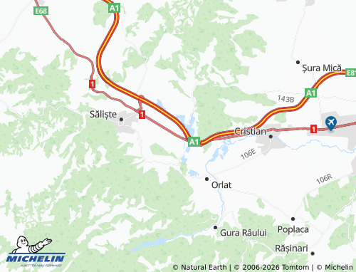 Mapa MICHELIN Săcel - ViaMichelin