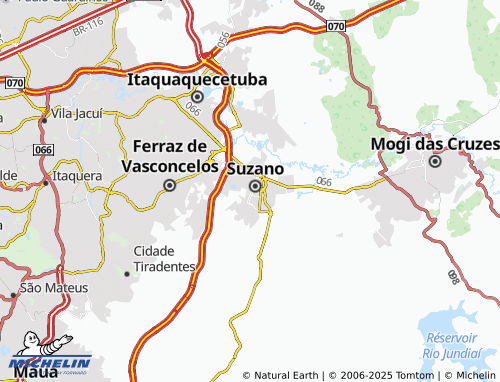 MICHELIN Jardim Santa Helena map - ViaMichelin