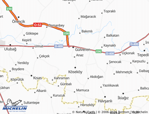 MICHELIN Anaz map - ViaMichelin