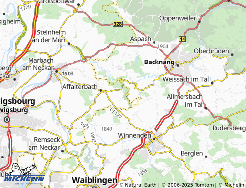 Carte MICHELIN Wolfsölden - ViaMichelin